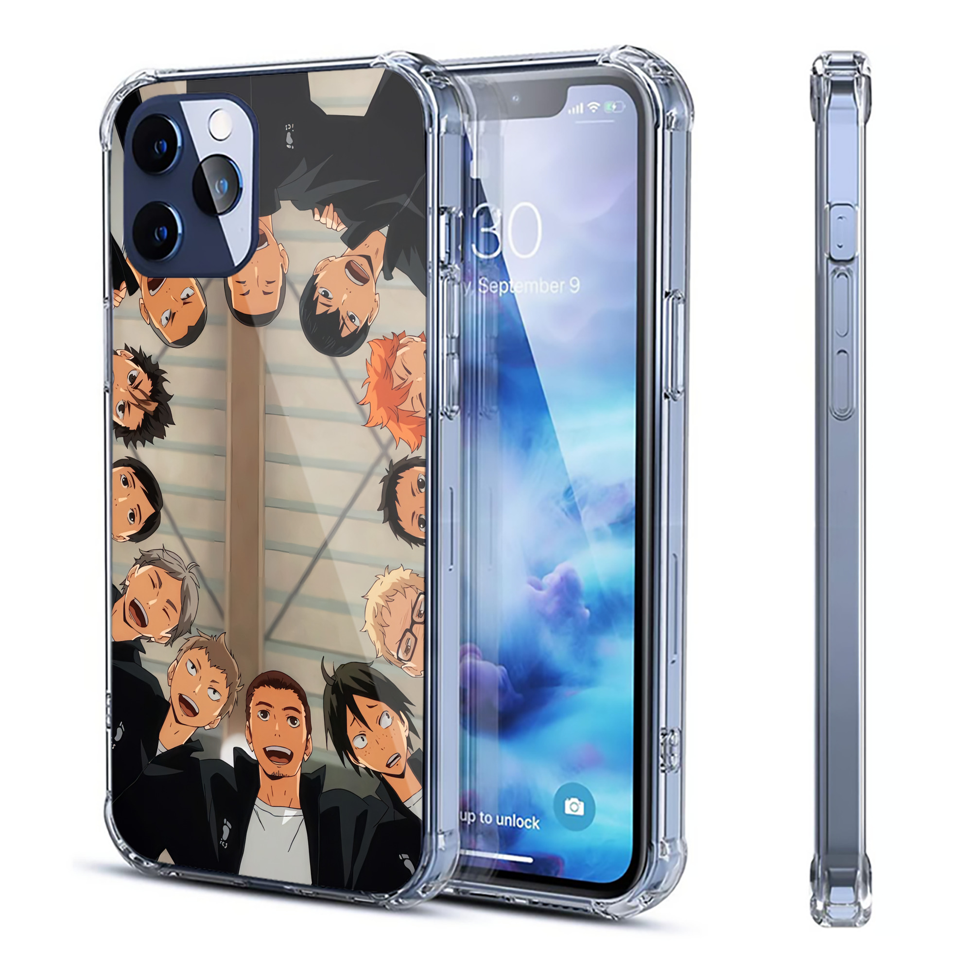 （画像用） ハイキュー!! Haikyu!! 【iPhone 12シリーズ対応】透明スマホケース（クリアソフトケース）